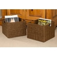 thumbnail image 2 of Trademark Innovations Wicker Storage Basket, "Set of 2", 2 of 11