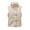 Beige, variant on LYXSSBYX Winter Coats for Women Women Pocket Vest Coat Short Jacket Winter Sleeveless Faux Leather Coat