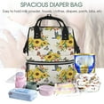 thumbnail image 5 of Gaeub Bird Sunflowers Print Mummy Diaper Bag Backpack,Durable Maternity Baby Nappy Casual Shoulder Bags,Travel Hiking Outdoor Pack, 5 of 6