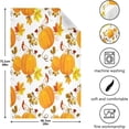 thumbnail image 3 of SKYSONIC Pretty Pumpkin Kitchen Dish Towel Set,Drying Kitchen Towels Tea Towels 1Pcs 28"x18", 3 of 7