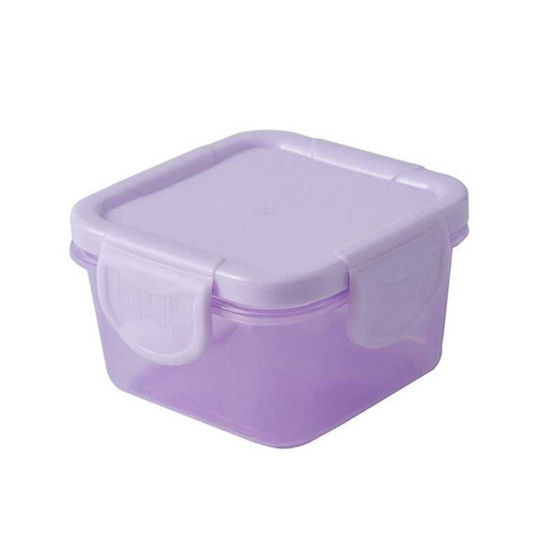 Kitchen Refrigerator Microwavable Sealed Food Prep Box Spices Storage Fresh  Keeping Baby Food Containers PURPLE 