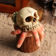 thumbnail image 3 of Adornos de Jardín FLhrweasw Simulación Calavera mano Parodia resina Halloween, 3 of 9