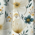 thumbnail image 4 of Designart "Neutral Floral Minimalism" Floral Blackout Curtain Panels, 4 of 4