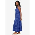 thumbnail image 3 of Jessica London Women's Plus Size Petite Stretch Cotton Tank Maxi Dress, 3 of 4
