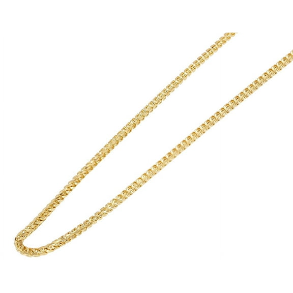 Franco Chain Solid 1.5MM 10K Yellow Gold 16"-30" inches-16"