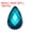 Blue Green 6x10mm, variant on Uxcell 100Pcs Flat Back Acrylic Teardrop Gems 6x10mm Artificial Rhinestones Pink