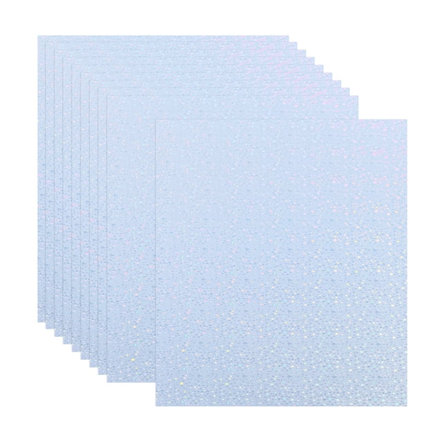 Unique Bargains A4 Holographic Cardstock, 20 Pack Metallic Iridescent Mirror Paper Sticker Foil Board, Style 4