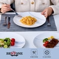 thumbnail image 2 of NONTA Dinner Plates, 10.5 Inch Plates Set of 6, Porcelain Round Dessert Salad Dinner Plates, Serving Dishes for Kitchen, Dishwasher, Microwave, Freezer, Oven Safe, 2 of 8