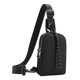 thumbnail image 5 of Bolso bandolera de pecho, pequeño bolso de nailon con cremallera, mini bolso de hombro portátil Negro, 5 of 8