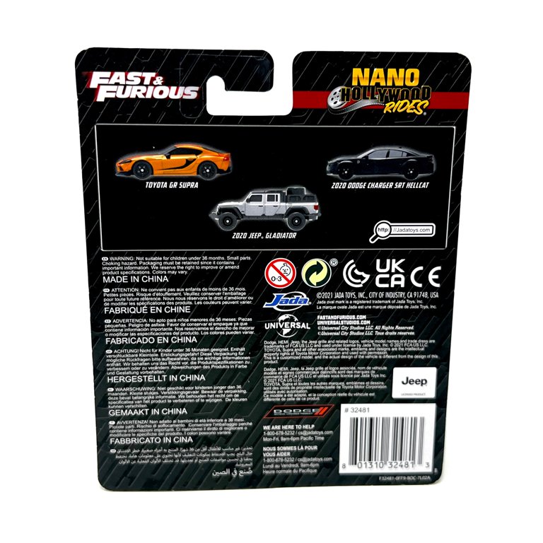 Jada Nano Hollywood Rides Fast & Furious Error - Walmart.com