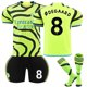 thumbnail image 1 of 2023-2024 Arsenal Away Kids Football Kit med strumpor nr 8 Ødegaard, 1 of 1