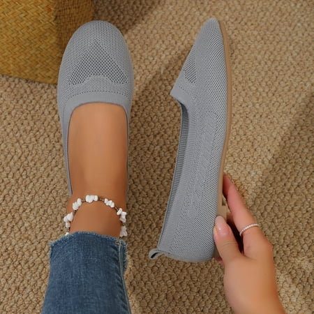 Women s round toe flat shoes  women s breathable mesh flat shoes  comfortable flat shoes  formal flat shoes  single person office shoes  casual shoes  women s casual shoes