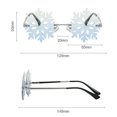 thumbnail image 5 of Gafas terre divertidas gafas terre novedosas gafas Snowfake para disfraces suministran gafas de sol de copo de nieve, 5 of 5