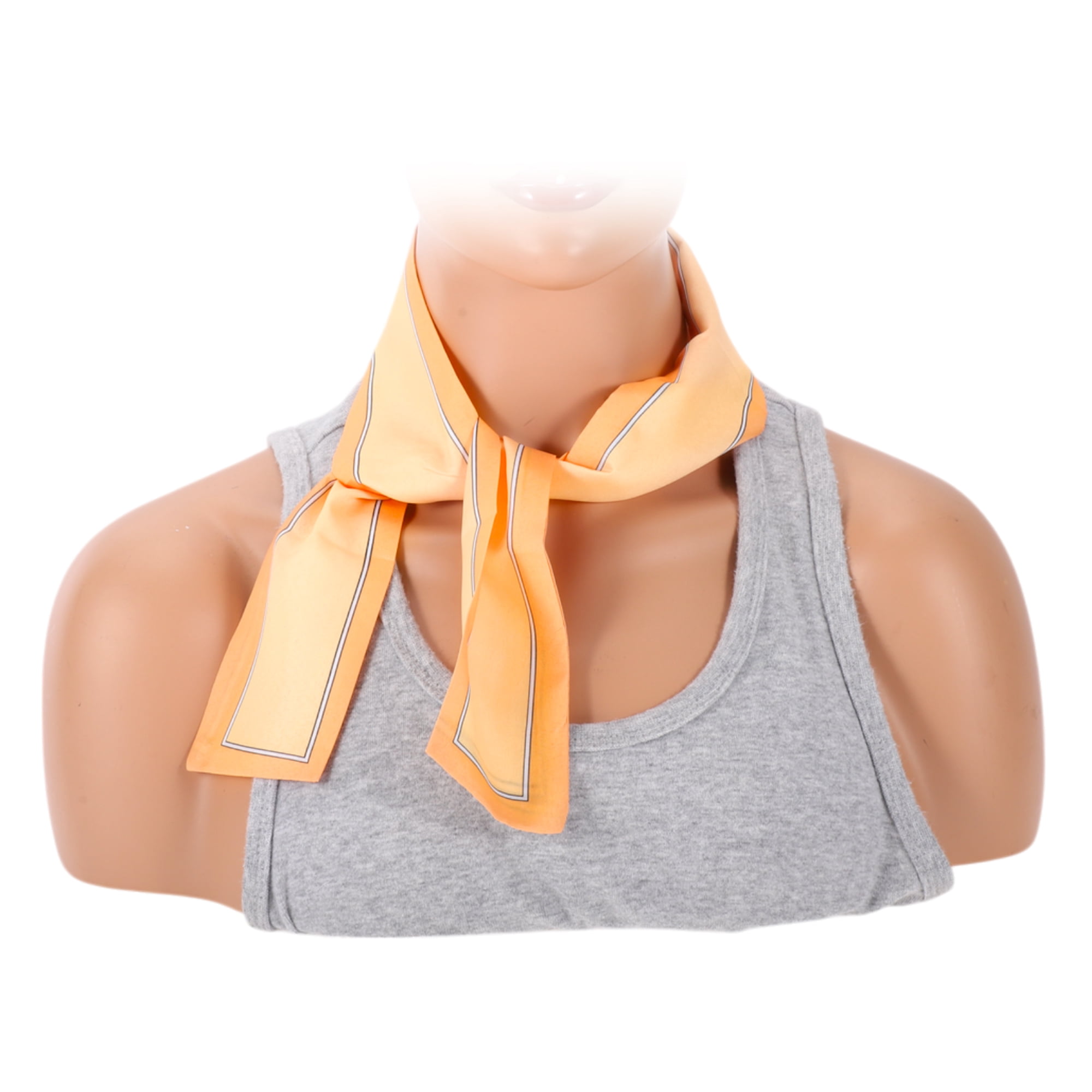 Unique Bargains Borders Pattern Headband 1 Pc Orange
