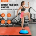 thumbnail image 2 of VEVOR 23" Half Exercise Ball Trainer Yoga Balance Stability Ball Resistance Band, 2 of 9