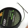 thumbnail image 2 of 20m Carp Fishing Line Braided NON Lead Core Carp Leader Line Camo Green Mainline Leadcore for Carp Rig Chod Helicopter Rig Camo green, 2 of 6