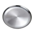 thumbnail image 4 of Dualoai 2x Stainless Steel Food Plate Platter Serving Dish Fruit Rice BBQ 20 + 26cm, 4 of 8