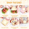 thumbnail image 4 of Sandwichera CHICHAUS Uncrustable Pocket con forma de círculo, rosa, 4 of 7