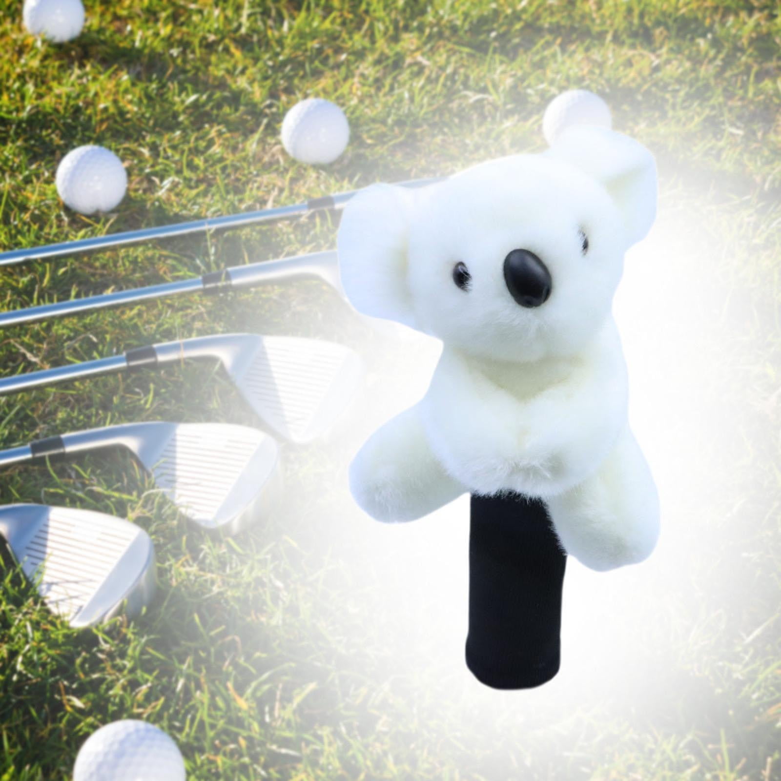 Baoblaze Golf Headcover Lovely for Drivers Hybrid Golf Accessories,Golf Gift,Lightweight, White