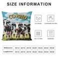 thumbnail image 5 of JEUXUS  Funny Cow Throw Pillow Covers, Funny Farmhouse Cow Throw Pillow Covers  Decor Gifts for Cow Lovers, OCD Rustic Cows for Farmhouse Living Room Sofa Bedroom Decor, 5 of 5