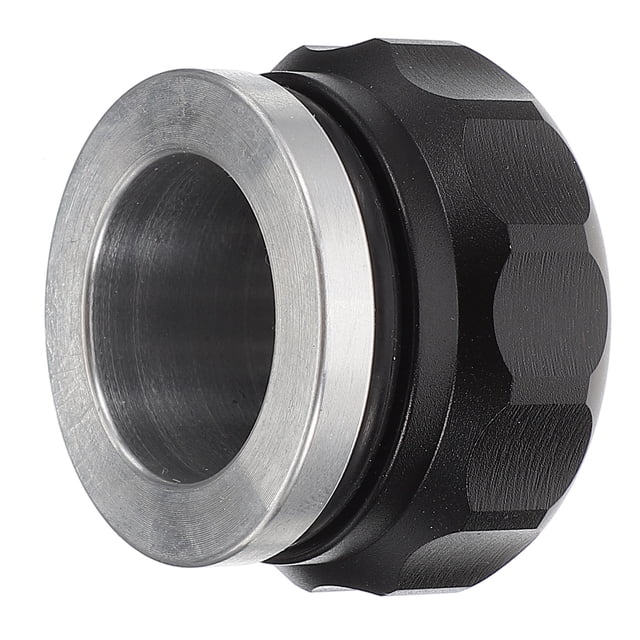 YSNOOWE Car Decor 1Set Round Black Aluminum Alloy Car Fuel Tank Cap for Daily Use