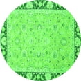 thumbnail image 1 of Ahgly Company Indoor Round Oriental Green Traditional Area Rugs, 6' Round, 1 of 4