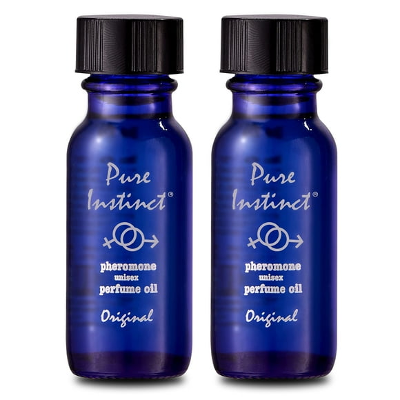 Pure Instinct (2-Pack - The Original Pheromone Infused Essential Oil Perfume Cologne - Unisex Attracts Men And Women - Tsa Ready