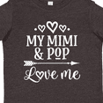 thumbnail image 4 of Inktastic Mimi and Pop Love Me Granddaughter Valentine Girls Toddler T-Shirt, 4 of 5