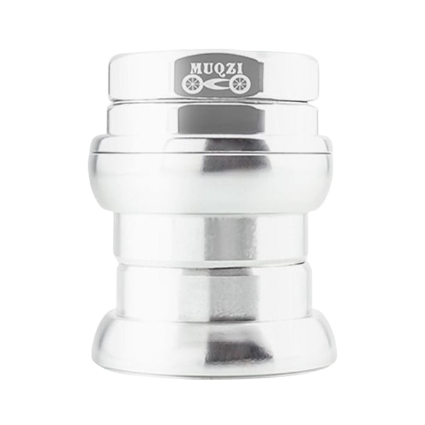 Piezas de vástago de horquilla de alto rendimiento para auriculares de bicicleta de 34 mm con rosca interna para plegar Plata Sharpla auriculares para bicicleta