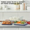 thumbnail image 4 of Pyrex Glass Rectangle Storage Set, 6 Piece, 4 of 5