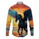 thumbnail image 3 of Camisas con estampado 3D de caballos para hombre, blusa informal de manga larga con botones, ropa de calle, camisa de playa de gran tamaño para hombre, 3 of 5