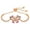 Rose Gold, variant on Jewelry VerPetridure Elegant Zircon Crystal Bracelet Adjustable Bangle Women Card Jewelry Gift Hot