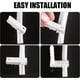 thumbnail image 4 of Riel flexible, soportes de techo a presión para una fácil instalación, ganchos y clips de cortina de metal para mayor seguridad, rodillos de riel para un movimiento continuo, 4 of 5