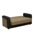 thumbnail image 5 of Ottomanson Symphony Sleeper Loveseat, Brown Leatherette Fabric, 5 of 7