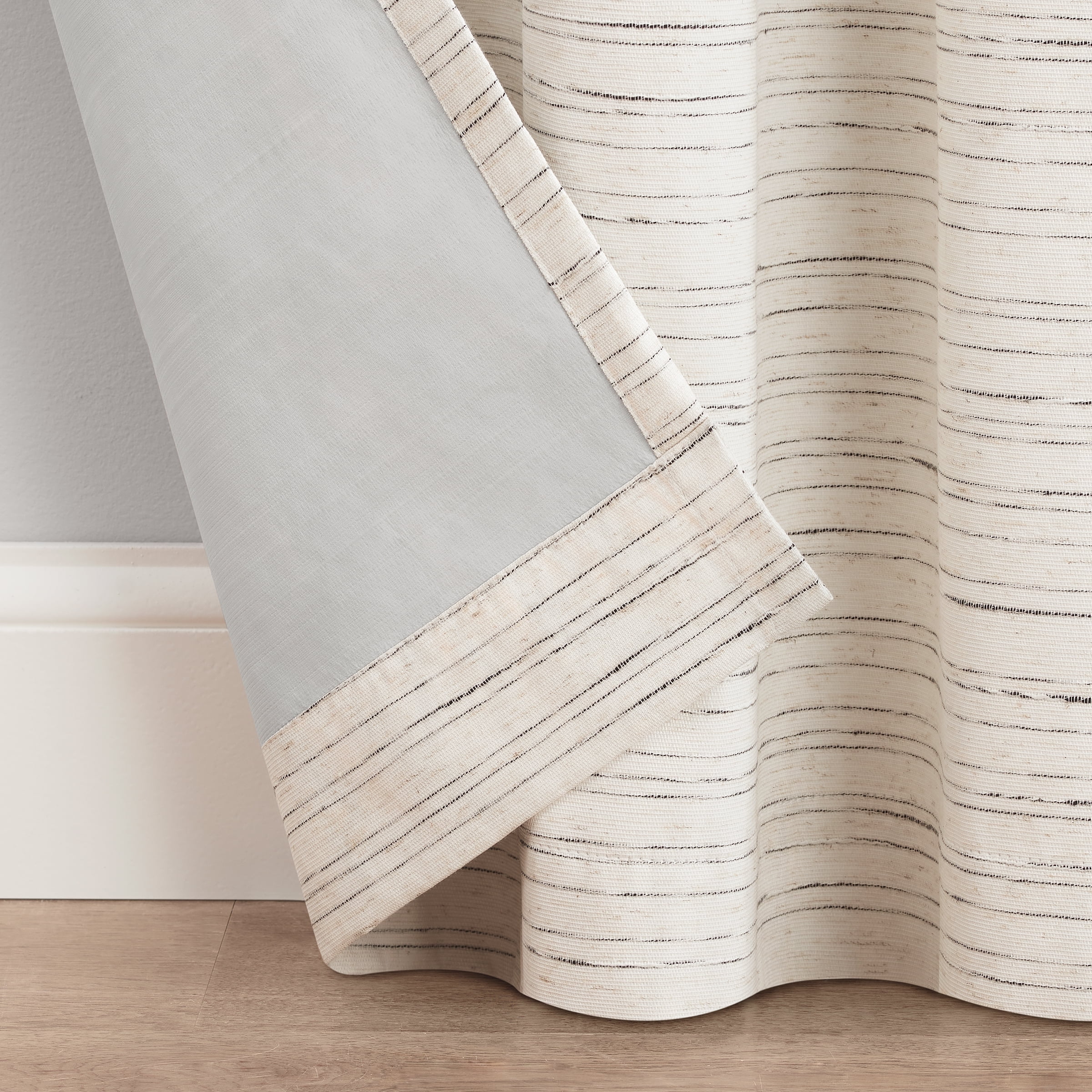 Eclipse Branson Magnitech 100% Blackout Curtain Panel, Magnetic Closure, Grommet Panel, 84 x 50 in, Ivory