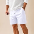 thumbnail image 6 of Diufon White Athletic Shorts for Men Drawstring High Waist Mesh Comfy Loose Shorts with Pockets Casual Summer Beach Shorts, 6 of 6