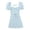 Blue, variant on Women''s Casual Tennis Dress Square Neckline Pleated Doll Dress Sleevesless Chest Strap Everyday Style for Women Green M