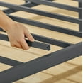 thumbnail image 6 of Mellow Maggie Metal Platform Bed with Upholstered Cushion Headboard, Navy, King, 6 of 9