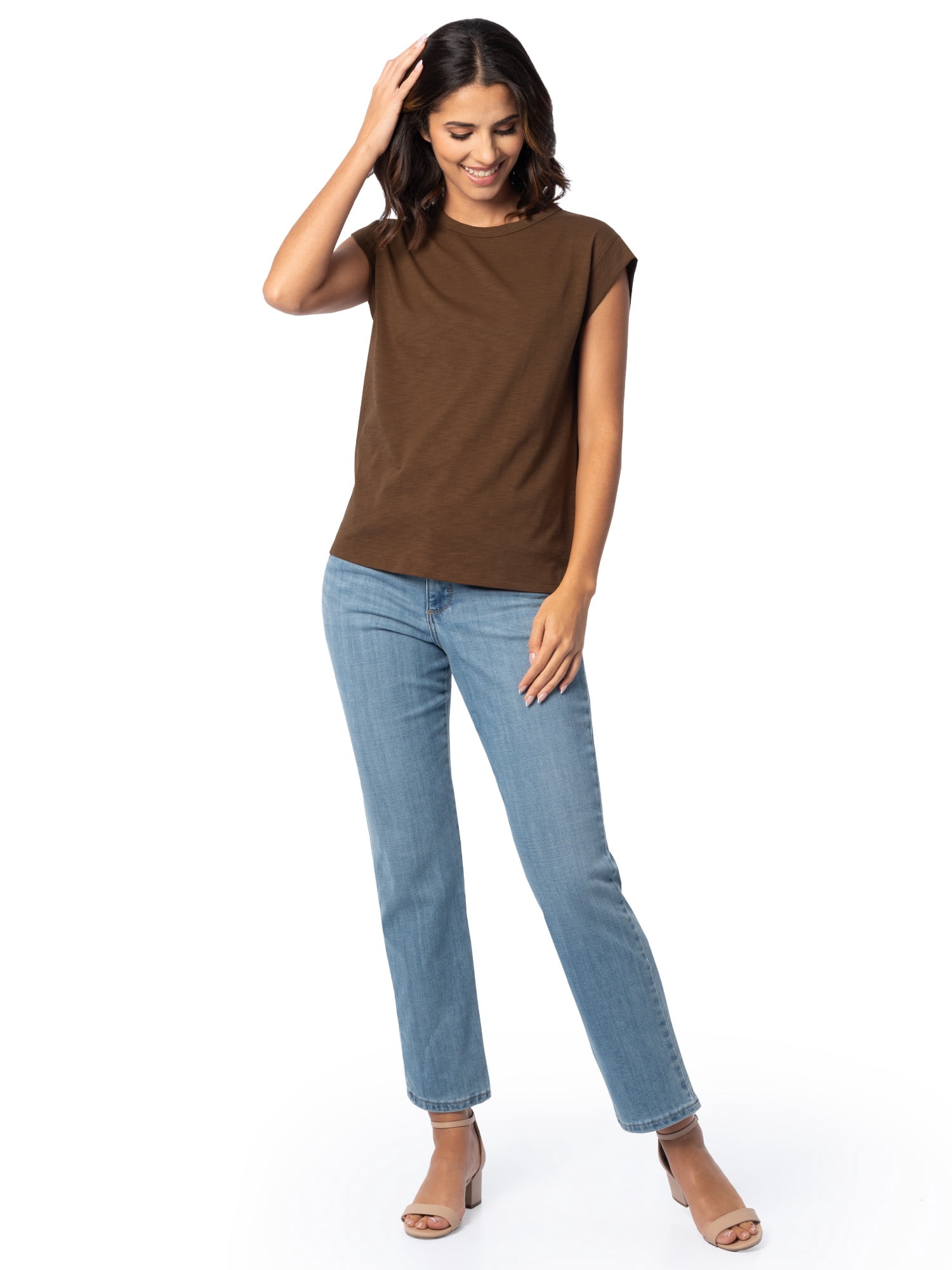 Time and Tru Women's Muscle Tee, Sizes XS-XXXL