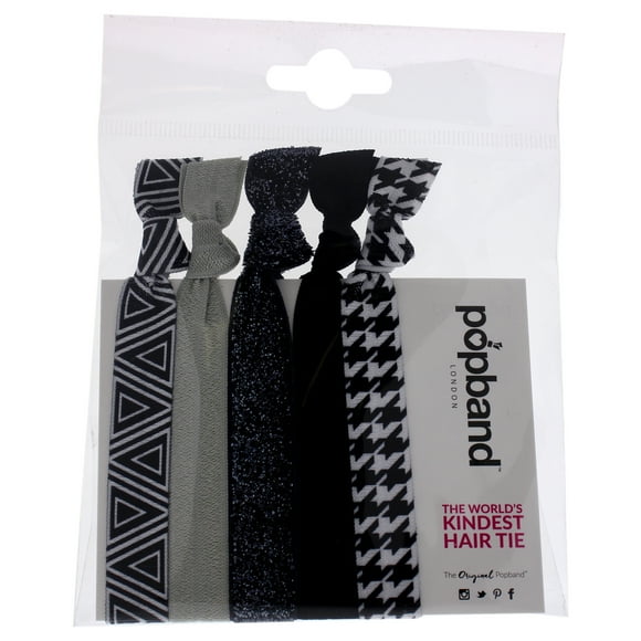 Hair Tie - Working Girl by Popband for Women - 5 Pc Hair Bands