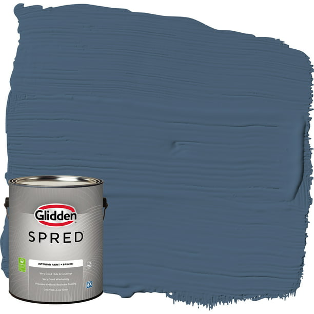 Glidden Spred Grab-N-Go Interior Wall Paint, Blue Fjord, Flat, 1 Gallon ...