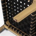 thumbnail image 5 of Maude Classic Outdoor Patio Club Chairs with Rope Weaving, Armchairs with Solid Wood Frame, Black, Set of 2, 5 of 13