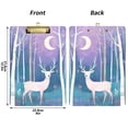 thumbnail image 5 of FORMRS Acrylic Clipboard with Low Profile Clip Standard A4 Letter Size, 12.5" x 9", Purple Night Deer, 5 of 8
