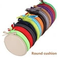 thumbnail image 2 of Gupgi Tie-on Coussin de Siège de Chaise Ronde, Coussin de Chaises Douces de Couleur Unie, 2 of 4