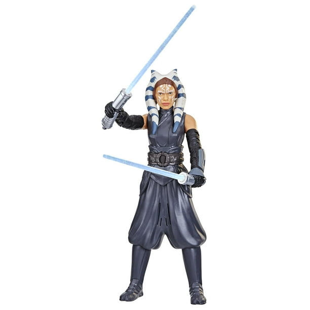 Figura de acción galáctica con luces de Ahsoka Tano de Star Wars, 30 cm