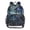 Blue-purple Snowflakes, variant on PVC Transparent Backpacks Clear Backpack for Travel and Outings Vintage Cowboy Illustration