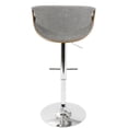 thumbnail image 2 of Curvo Mid-Century Modern Adjustable Barstool by LumiSource, 2 of 7