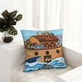 thumbnail image 6 of Pofeuu Animals on Noah's Ark Print Double-sided plush pillowcase Square Throw Pillow Covers Pillows Cover for Living Room Bedroom Sofa Couch Cushion Cover（No pillow core）-20"x20", 6 of 7