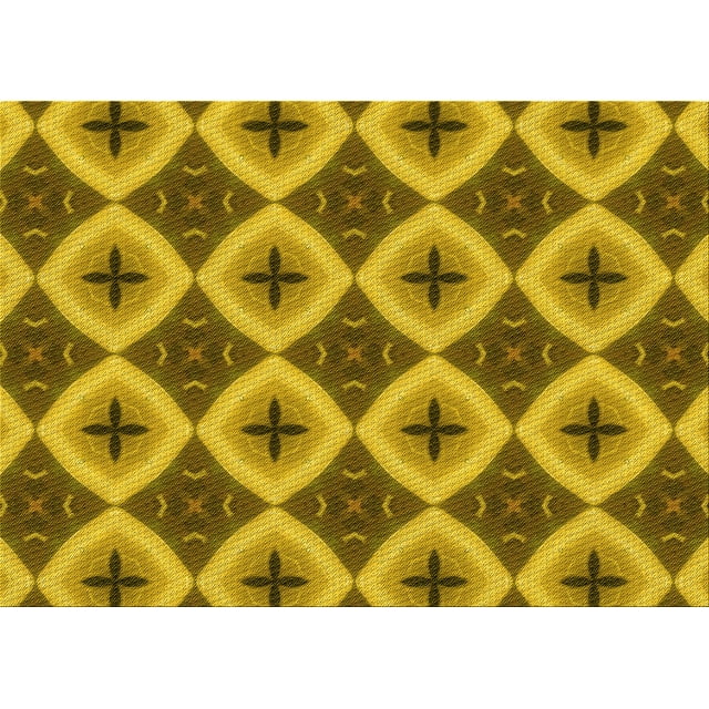 Ahgly Company Machine Washable Indoor Rectangle Transitional Dark Bronze Brown Area Rugs, 2' x 4'