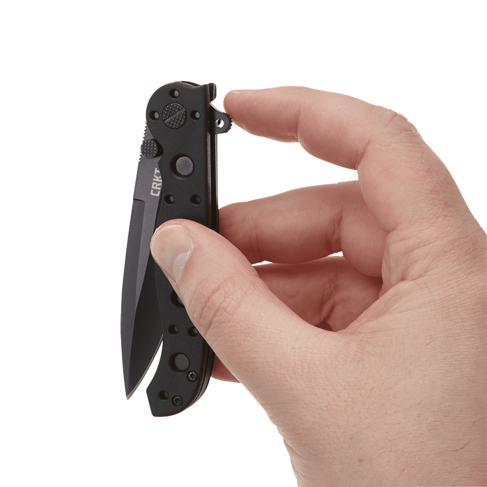 CRKT M16-01KZ Folding Knife with Liner Lock: Stainless Steel Plain Edge Blade, Glass-Reinforced Nylon Handle, Pocket Clip, M16-01KZ